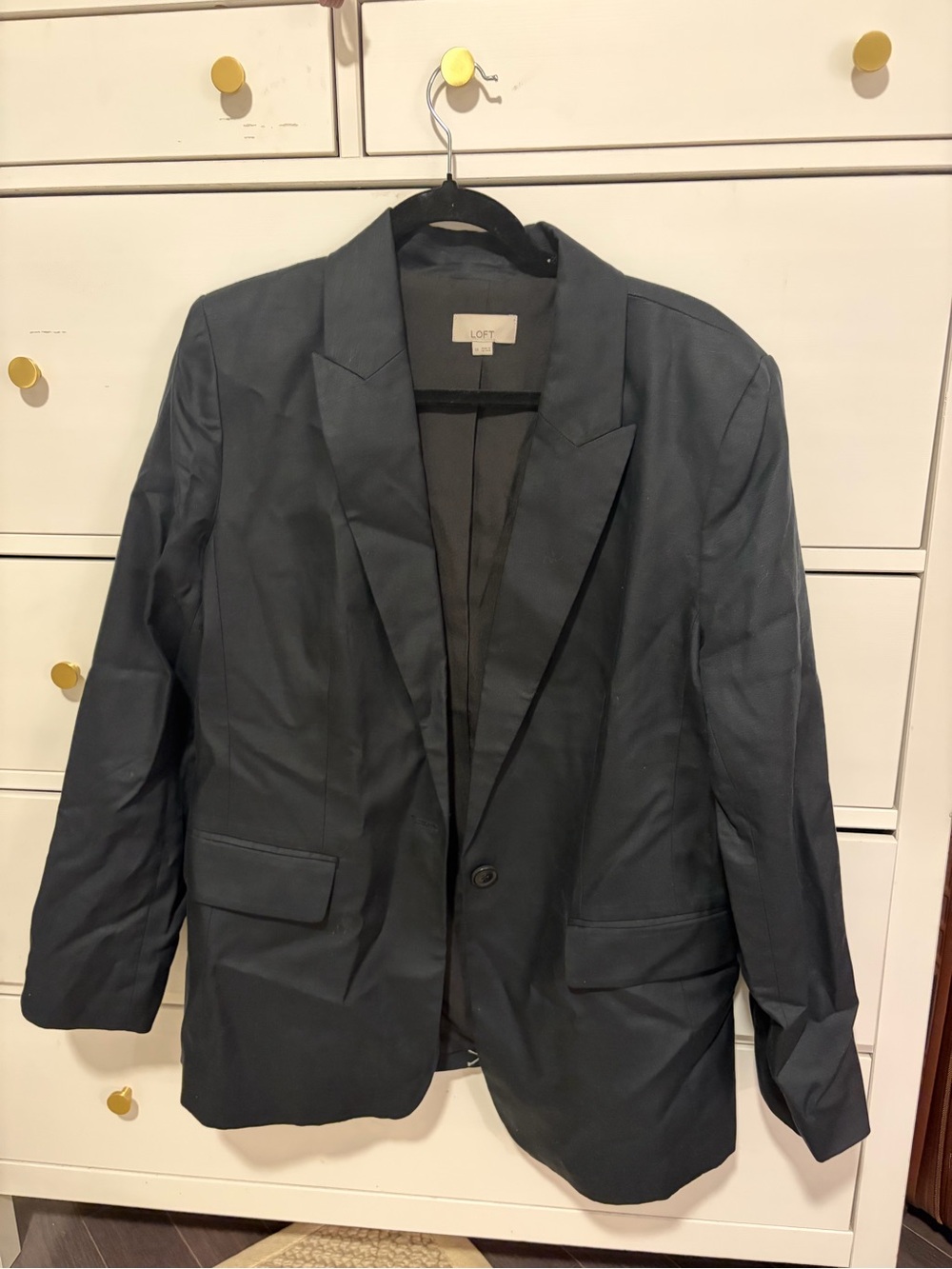 LOFT Black Single-Button Blazer